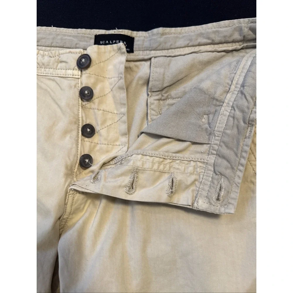 Scalpers 100% Organic Cotton Khaki‎ Shorts